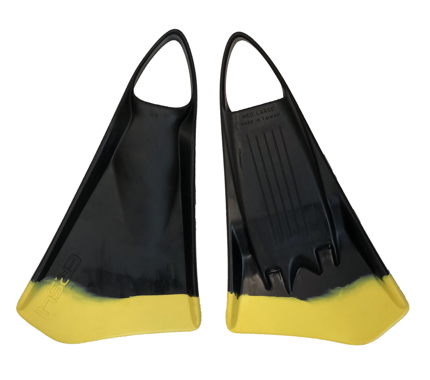 ERS4 Swim Fins Black/Yellow Tip