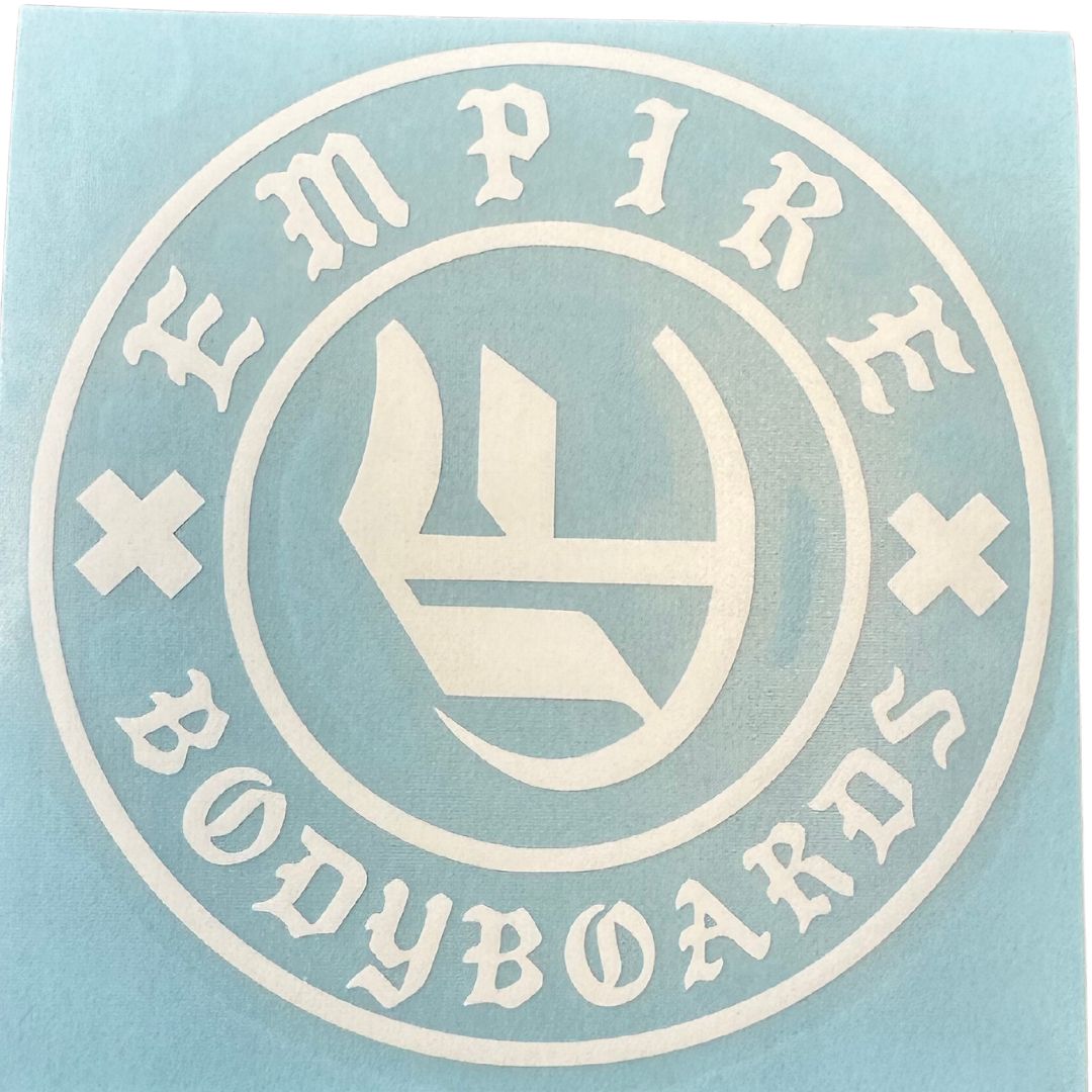Empire Die Cut Sticker White